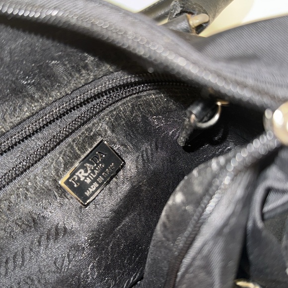 PRADA Vintage Nylon And Leather Handbag - Picture 9 of 9